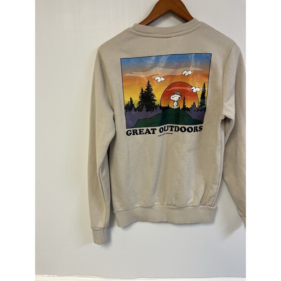 Peanuts Other - Snoopy  Cartoon Peanuts Pullover Crewneck Sweatshirt The Great Outdoors Size XS